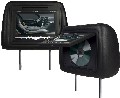 2x Hoofdsteun met 7" scherm en 1x DVD speler