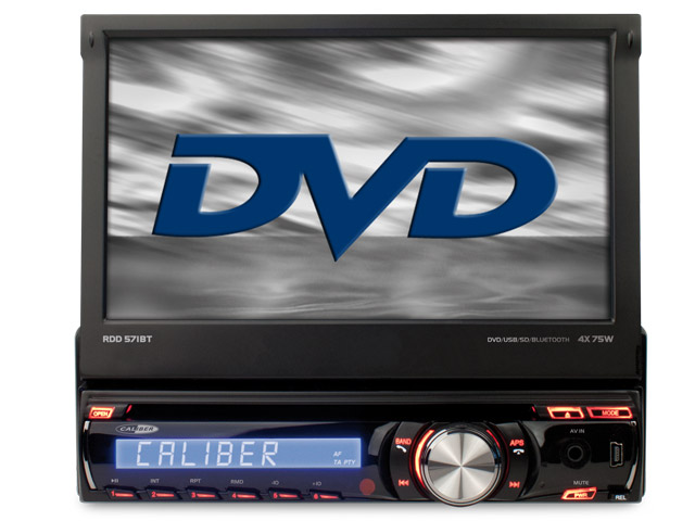 CD / DVD-speler met FM / AM-tuner, USB en SD-kaartlezer en AUX-i